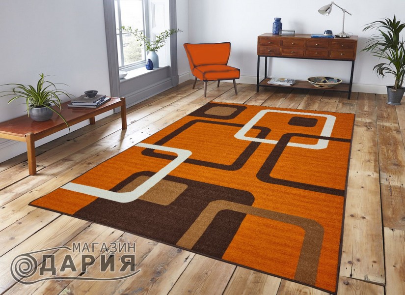 Мокетен килим ERIKA 8024 orange